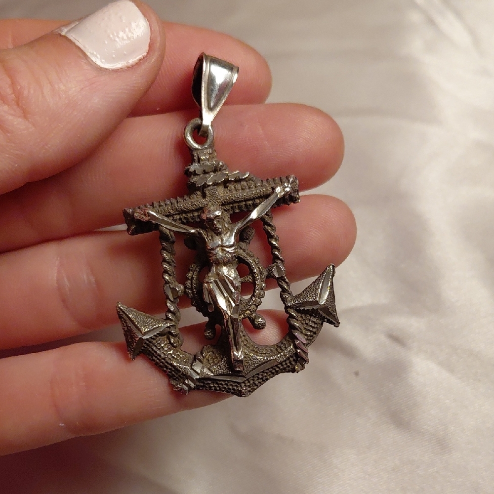 Sterling Silver Mariner's Crucifix